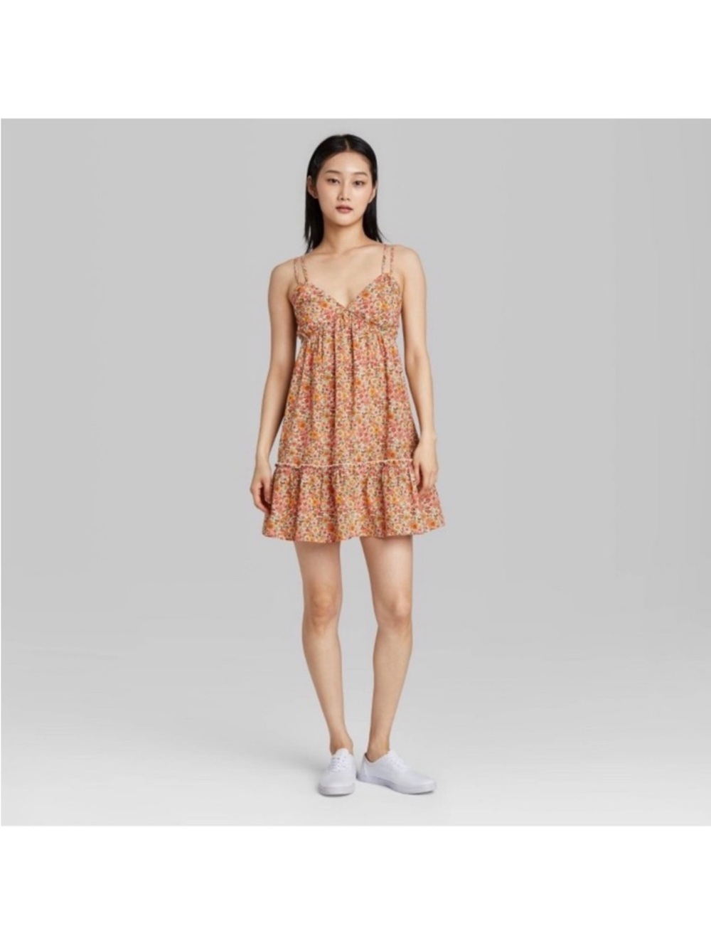 Wild Fable Floral Tiered Babydoll Dreas